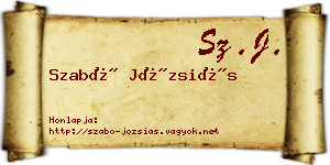 Szabó Józsiás névjegykártya